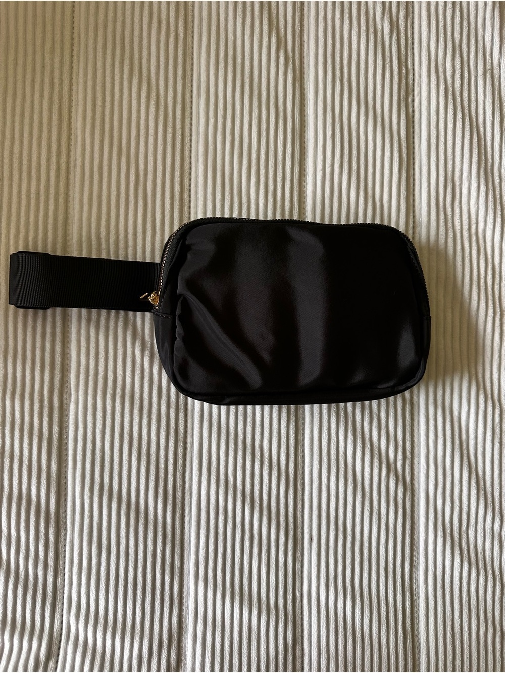 Black Crossbody Waist Bag - Minimal Everyday Carry